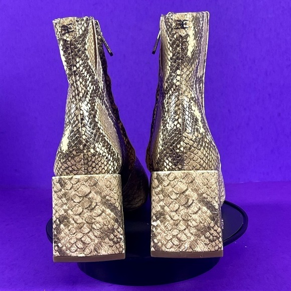 Sam‎ Edelman Women's Tan Snake Print DaRuby Ankle Bootie Shoe Size 5.5-NEW - Picture 4 of 11